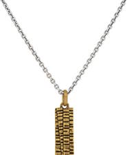 John Varvatos Men's Bar Pendant Necklace