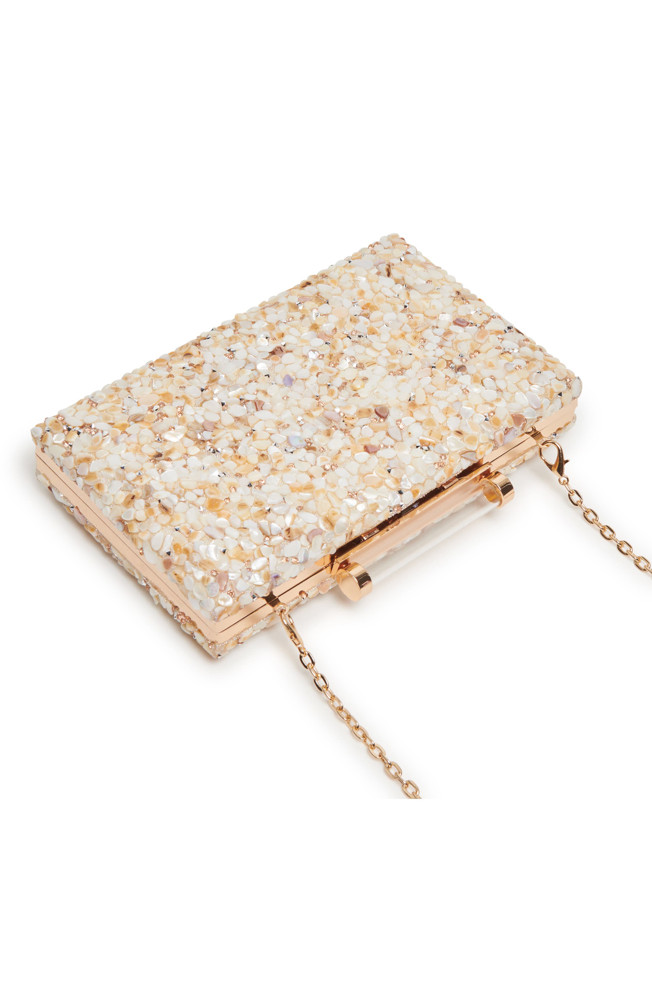 Dolce Vita Rockee Pebble Encrusted Convertible Clutch, Alternate, color, 