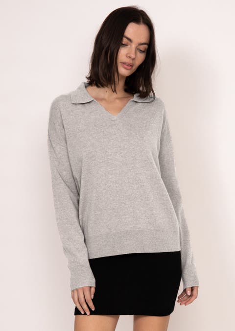 Luna Collared Cashmere Sweater