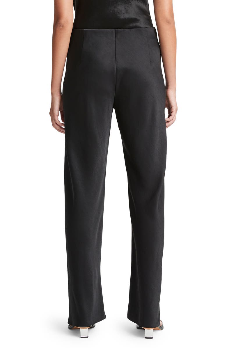 Vince Fluid High Waist Straight Leg Pants, Alternate, color, Black