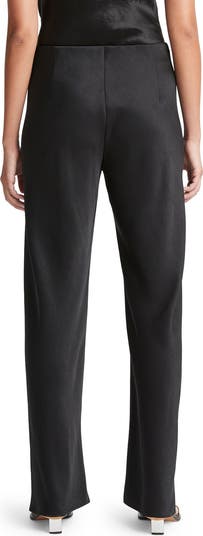 Fluid High Waist Straight Leg Pants