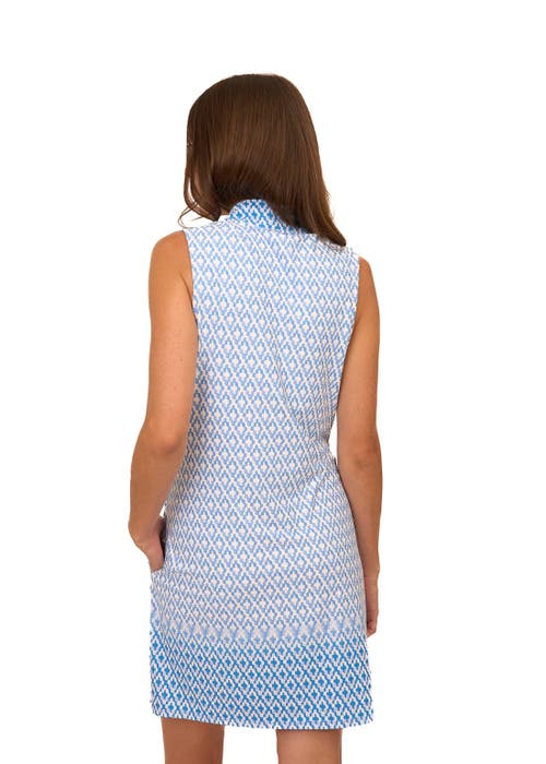 Cabana Life 1/4 Zip Sleeveless Sport Dress In Seaside