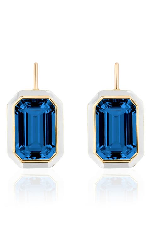 Queen Emerald Cut Earrings
