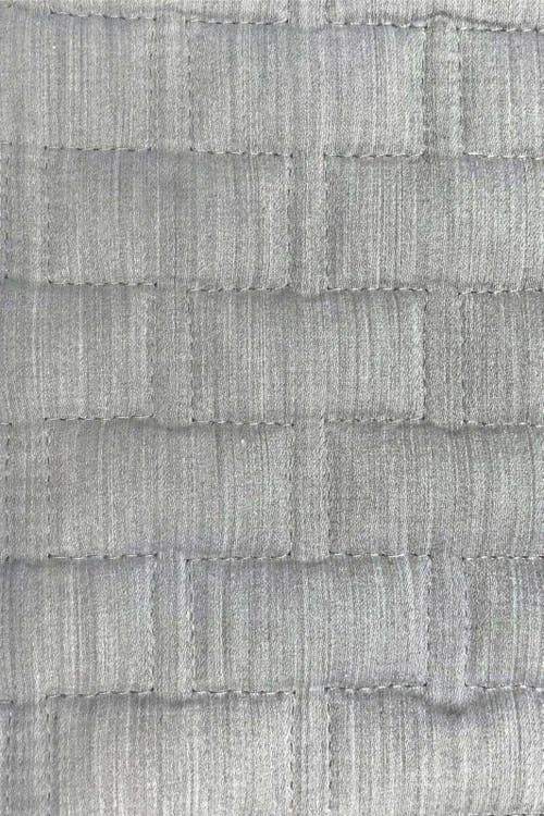 Bedvoyage Melange Viscose Cotton Blend Breathable Quilted Coverlet In Silver