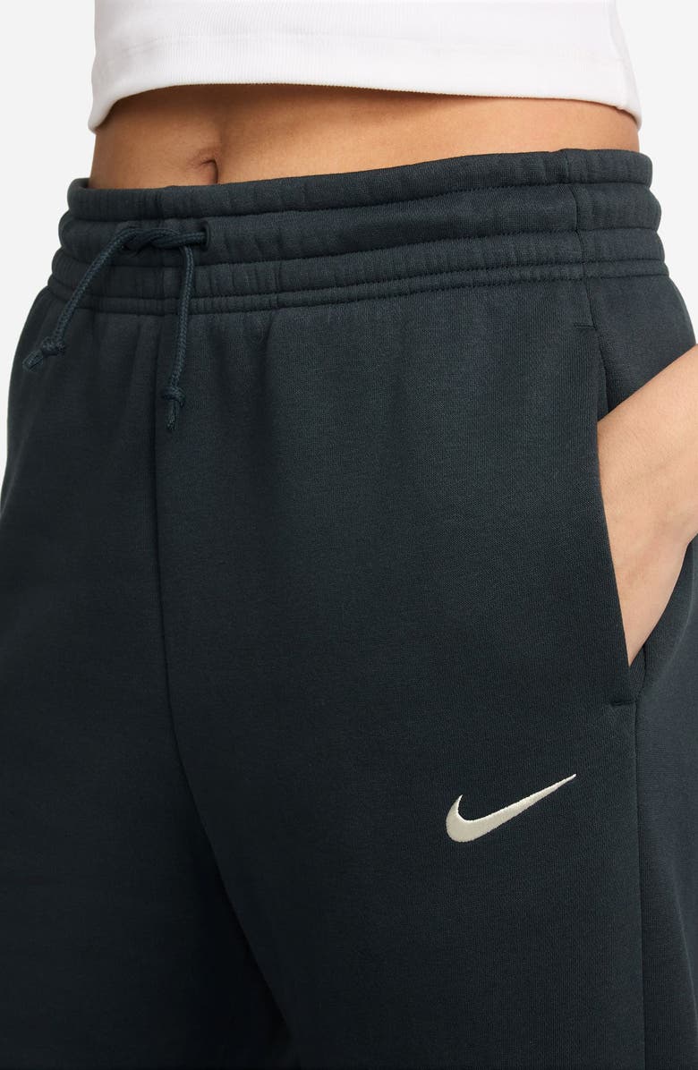 Nike Sportswear Phoenix High Waist Wide Leg Sweatpants, Alternate, color, Seaweed/ Sail