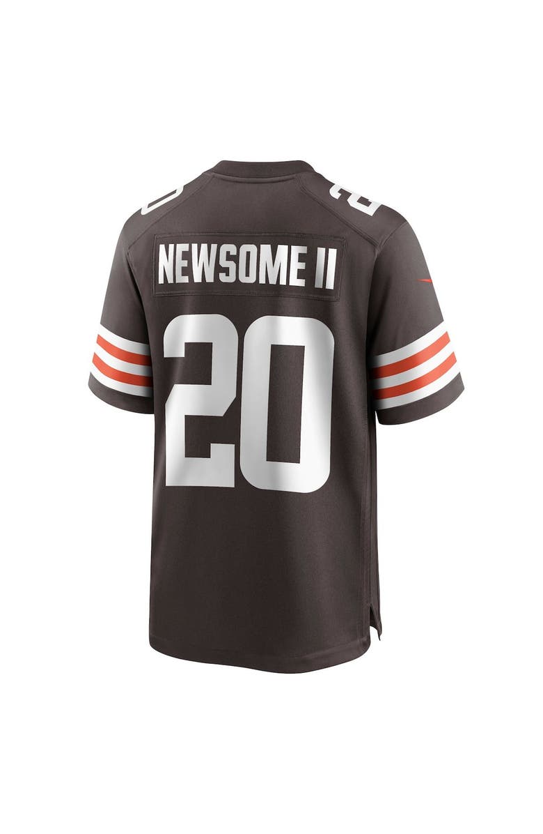 Nike Men's Nike Gregory Newsome II Brown Cleveland Browns 2021 NFL Draft First Round Pick Game Jersey, Alternate, color, 
