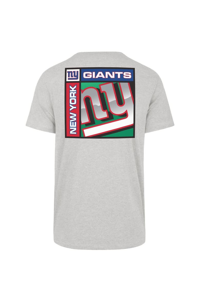 Men's '47  Gray New York Giants Chrome Plate Franklin T-Shirt, Alternate, color, Gray