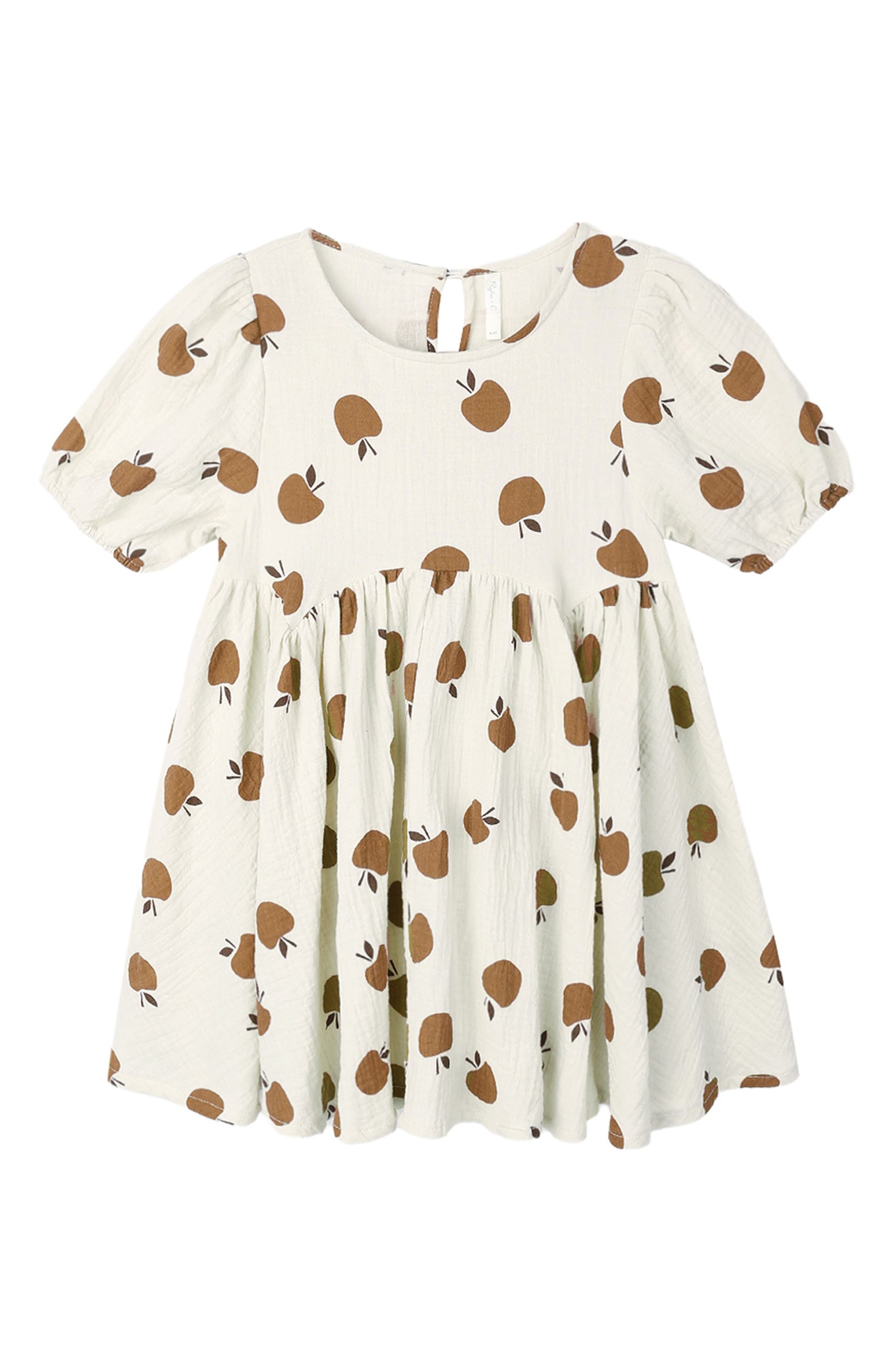 Golden Apples Cotton Gauze Dress