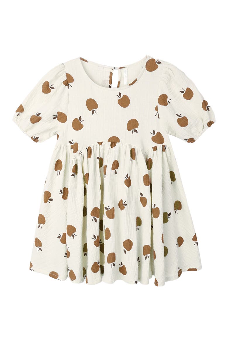 Golden Apples Cotton Gauze Dress, Main, color, GOLDEN APPLES