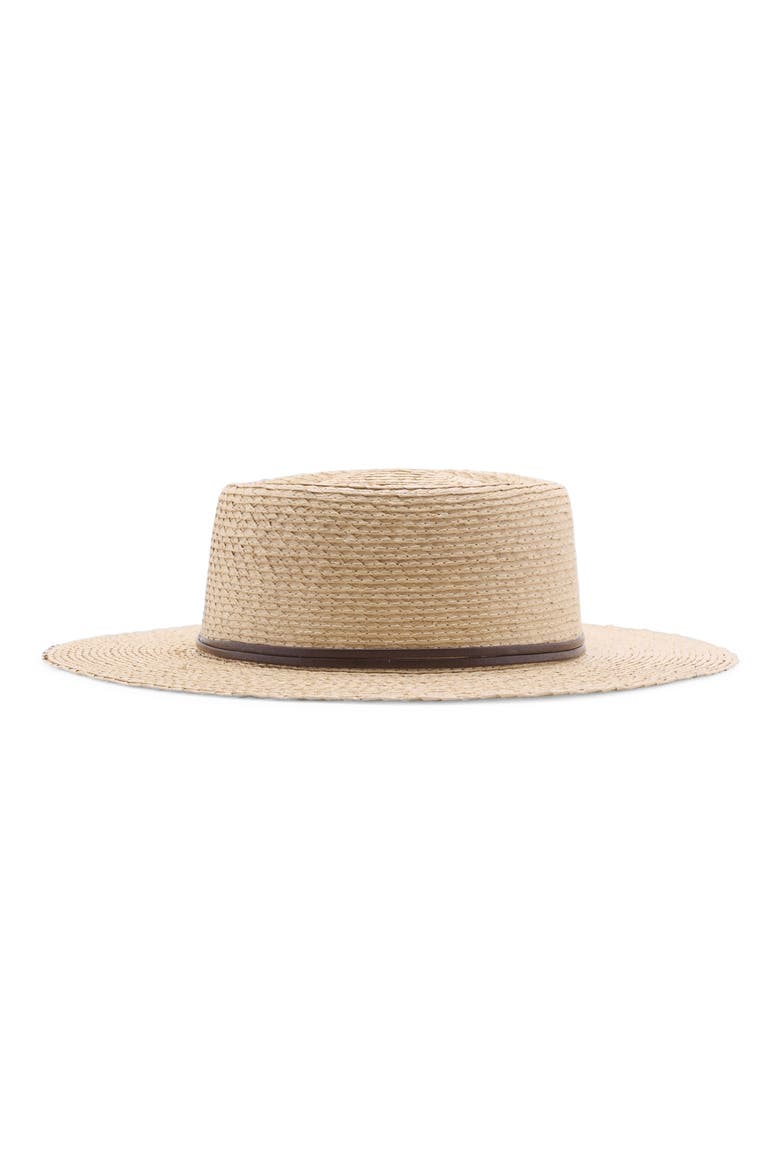 Straw Sun Hat, Main, color, BEIGE