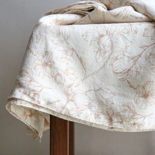 Cg Hunter Blush Lilies Tablecloth In Pink