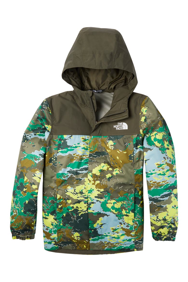 Kids' Resolve Reflective Camo Print Jacket, Main, color, GREEN CLOUD CAMO