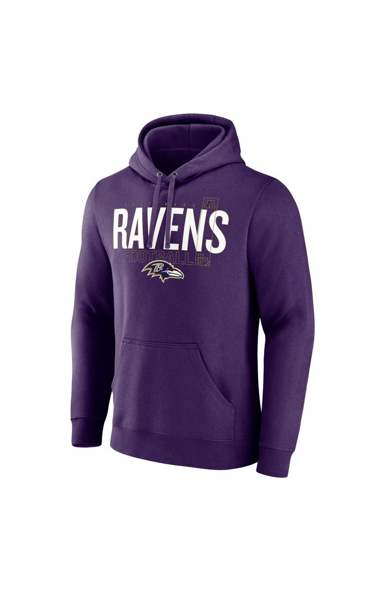 FANATICS Men's Fanatics Purple Baltimore Ravens Pylon Outline Pullover Hoodie, Alternate, color, 