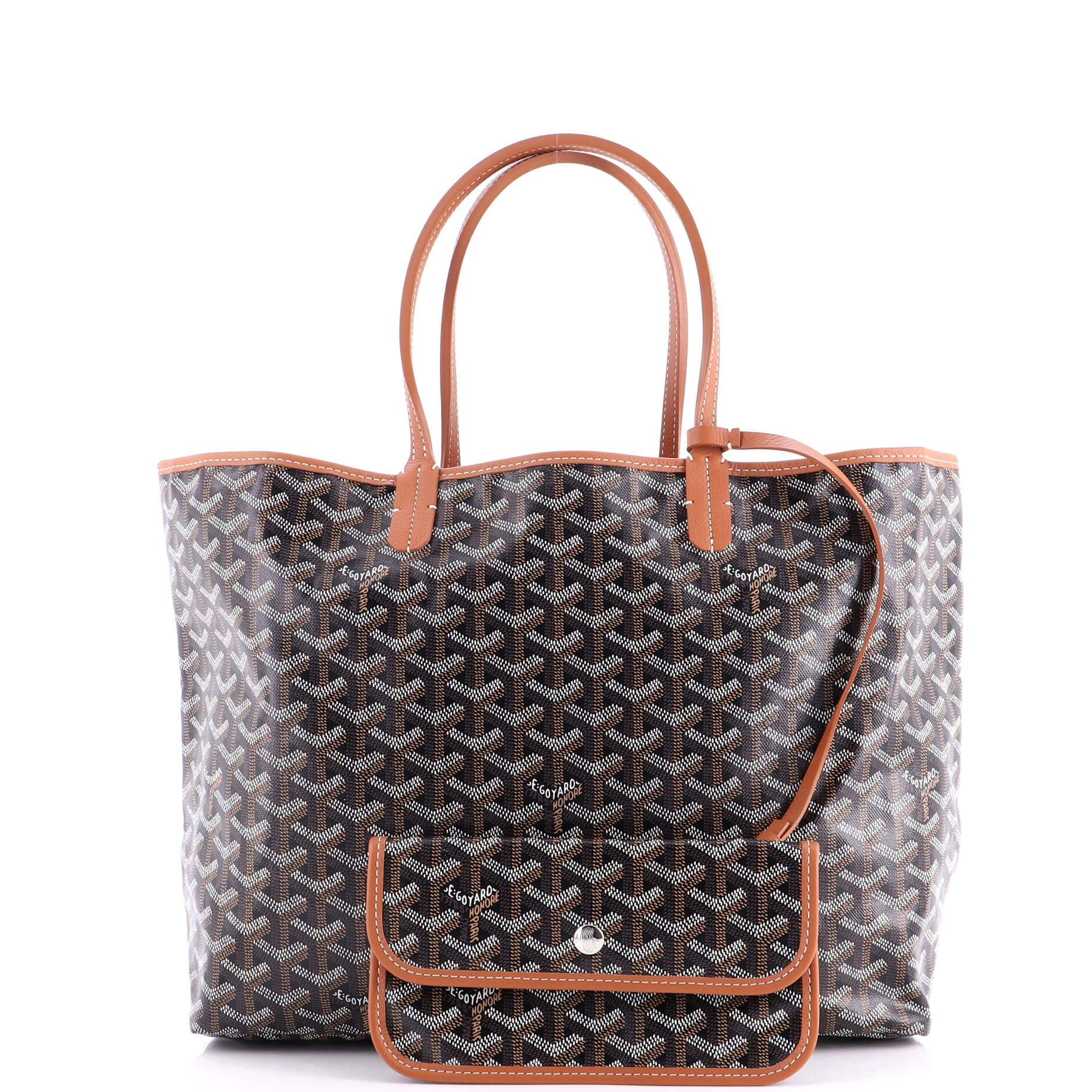 Saint Louis Tote Coated Canvas PM, Alternate, color, Brown