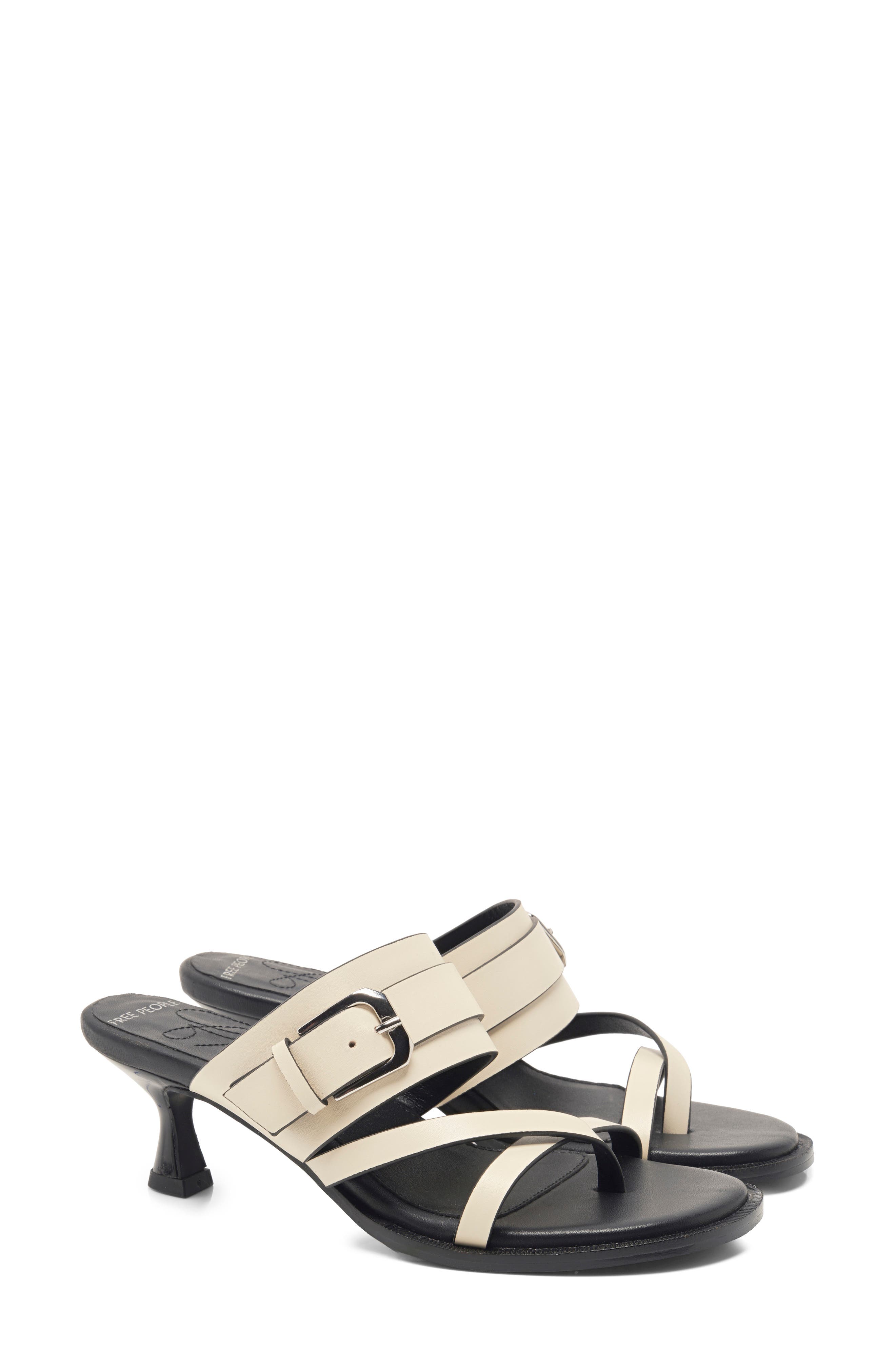 Belted Toe Loop Sandal, Alternate, color, BONE LEATHER
