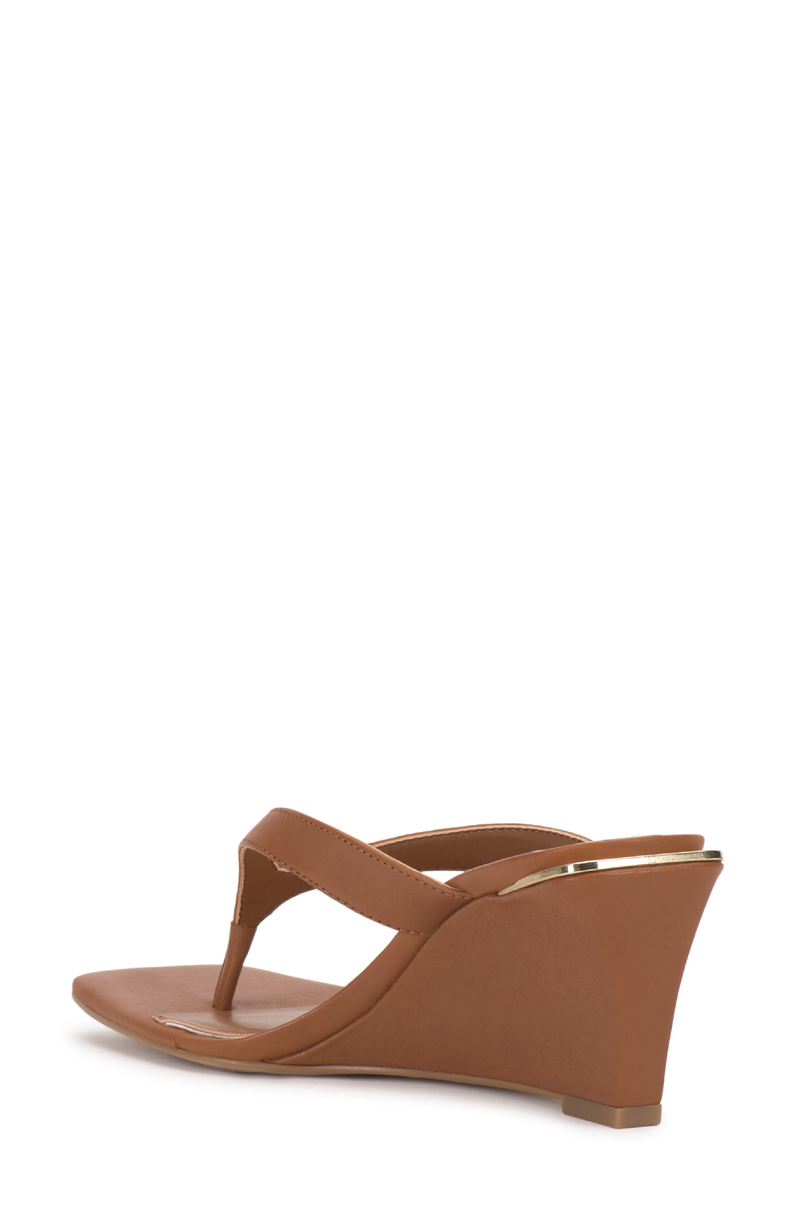 Cianna Wedge Sandal, Alternate, color, GOLDEN WALNUT