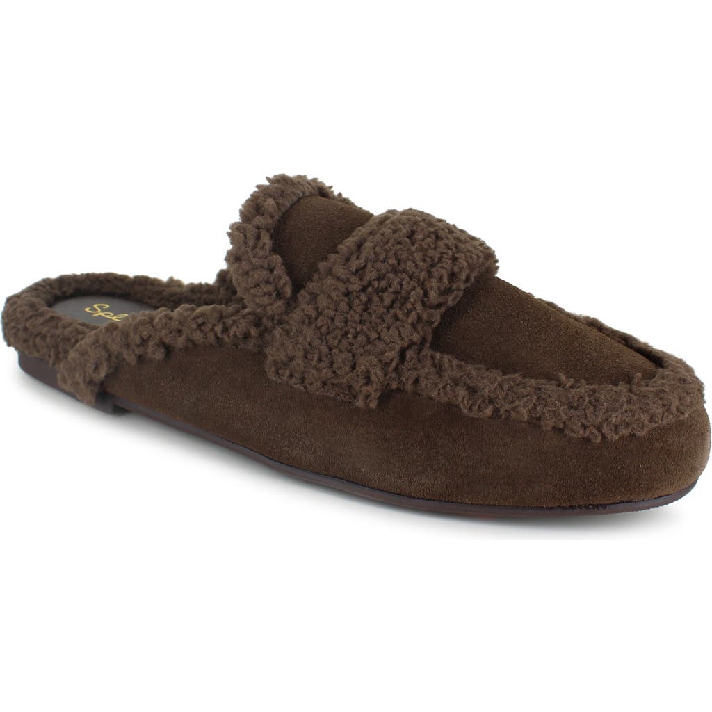 Splendid Sandra Faux Fur Mule In Brown