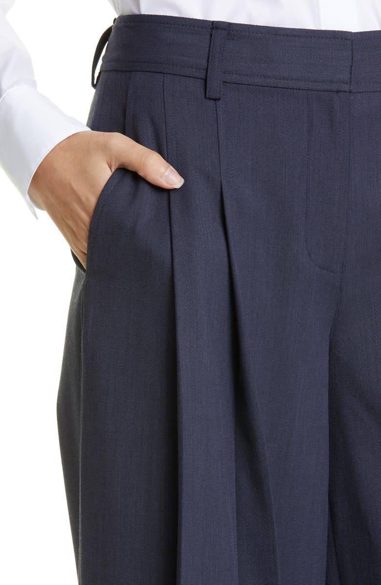 TWP New Didi Pleat Wide Leg Wool Pants, Alternate, color, 