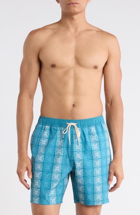Hermosa Elastic Waist Swim Trunks