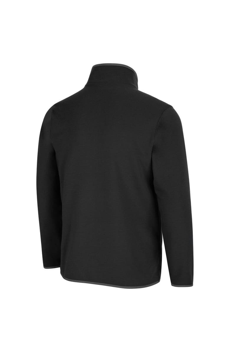 COLOSSEUM Men's Colosseum Black Appalachian State Mountaineers Rebound Snap Pullover Jacket, Alternate, color, 