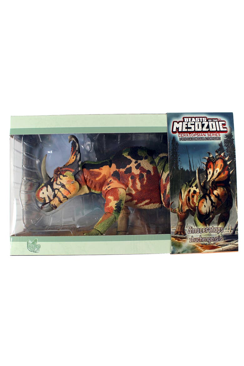Sinoceratops Zhuchengensis Dinosaur Figure, Alternate, color, Multicolored