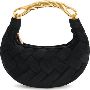 Orla Woven Faux Suede Clutch