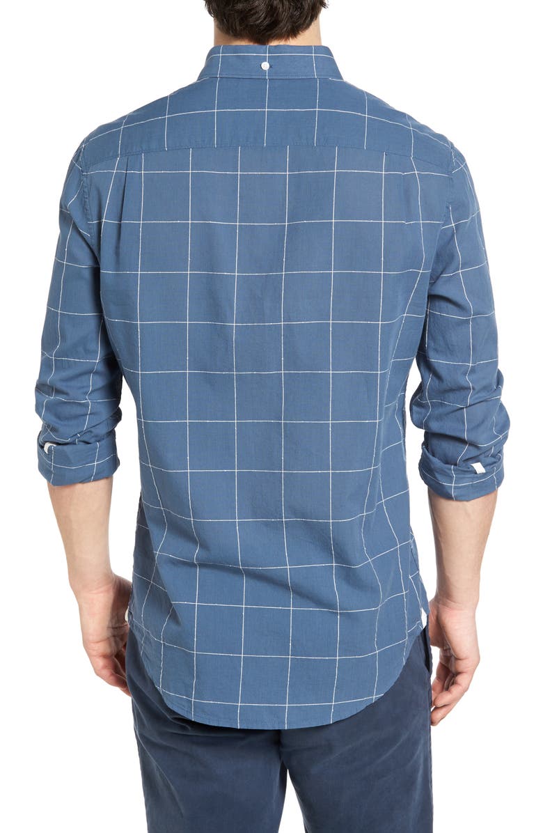 Original Penguin Lawn Trim Fit Windowpane Plaid Shirt, Alternate, color,