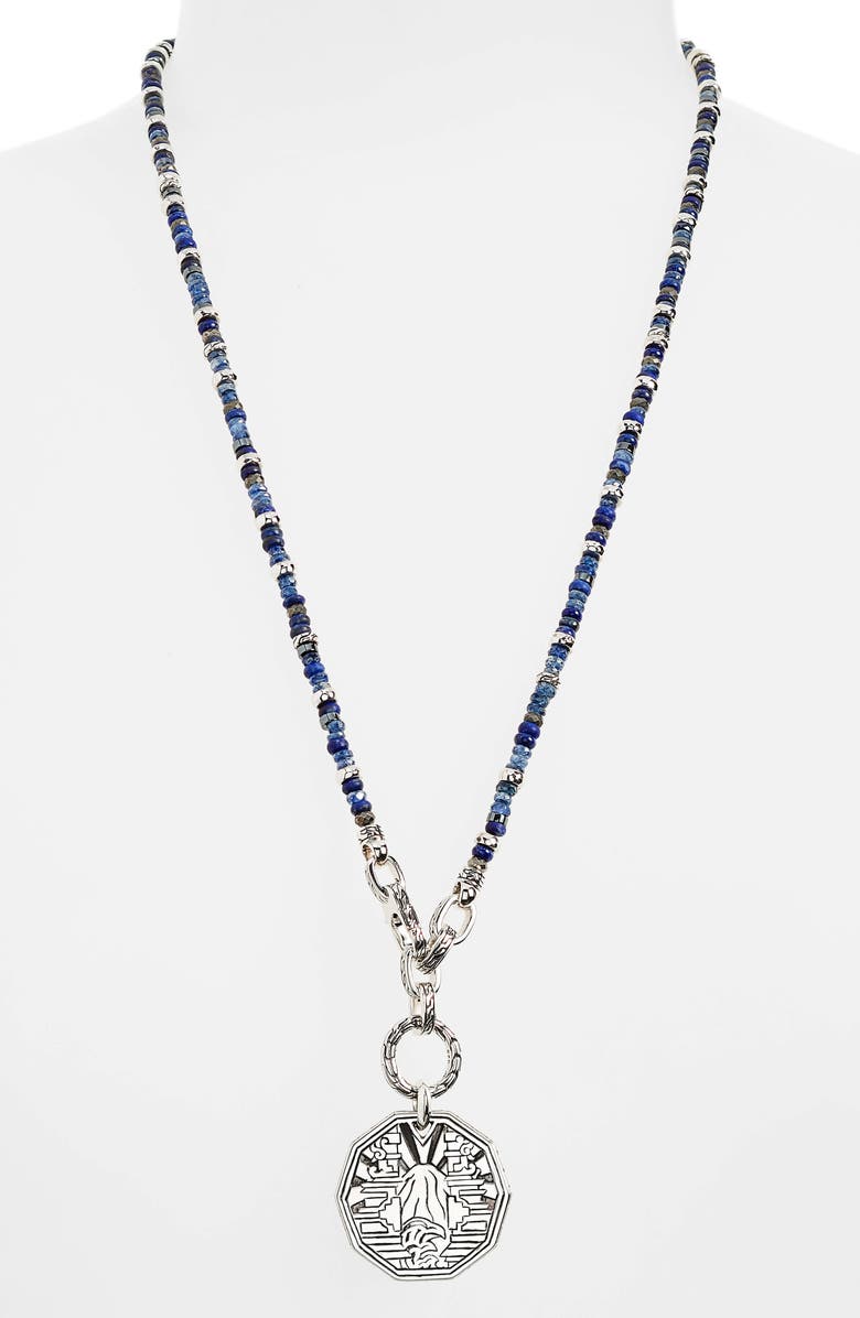 John Hardy Men's Beaded Reversible Pendant Necklace, Alternate, color,