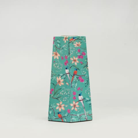 Aqua Flora Hexagonal Candleholders