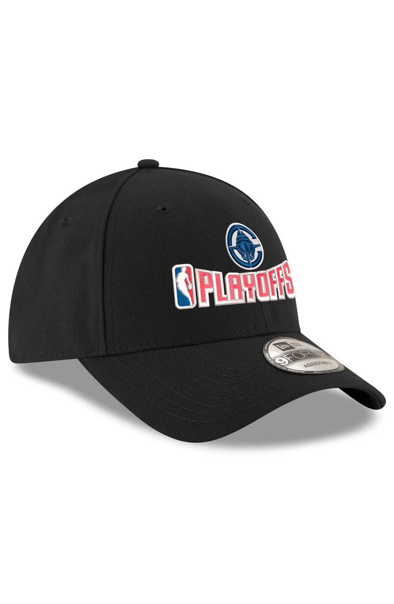 New Era Men's New Era  Black LA Clippers 2025 NBA Playoffs 9FORTY Adjustable Hat, Alternate, color, 