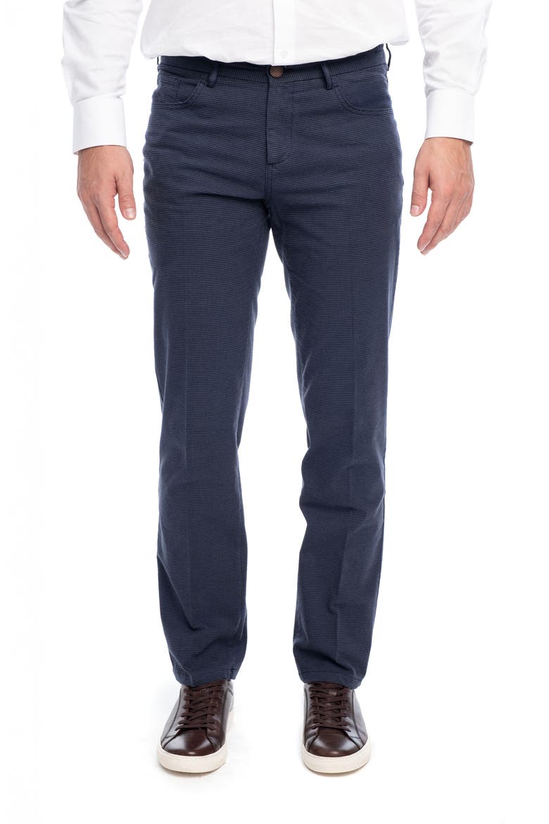 Stretch Cotton Casual Fashion Pants, Main, color, NAVY BLUE