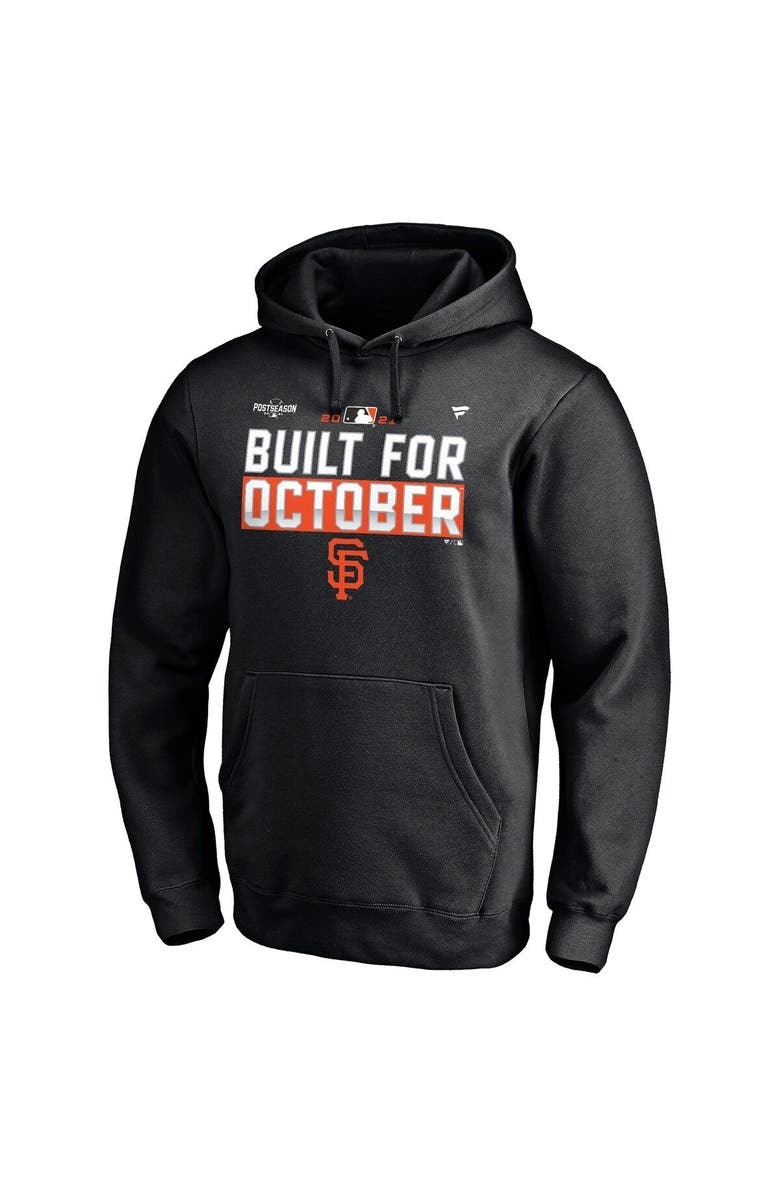 FANATICS Men's Fanatics Branded Black San Francisco Giants 2021 Postseason Locker Room Fitted Pullover Hoodie, Alternate, color,