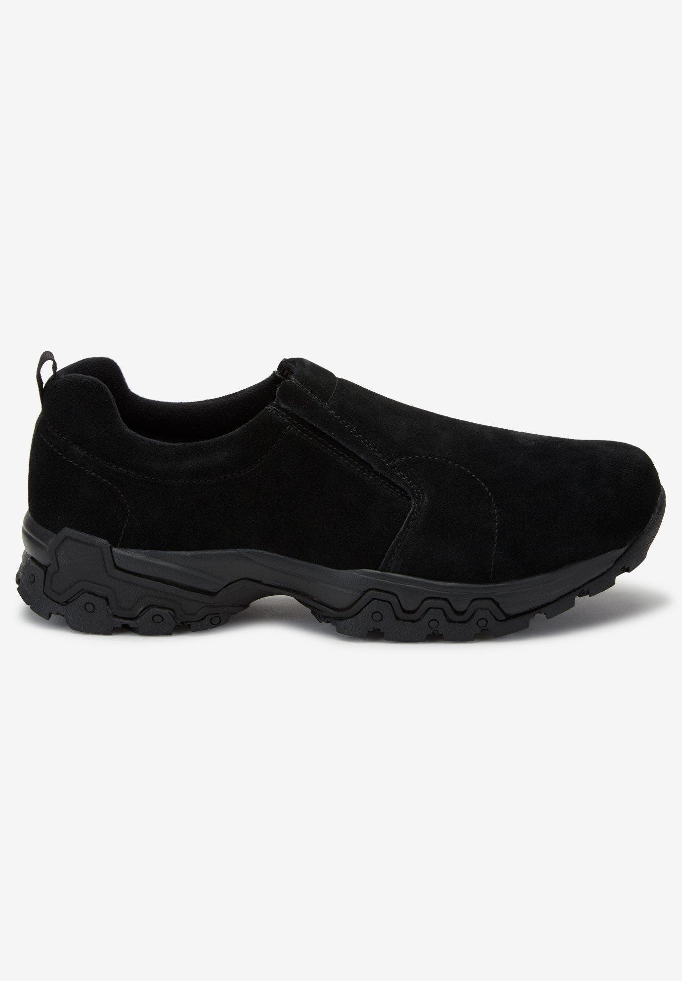 KingSize Suede Slip-On Shoes, Alternate, color, Black