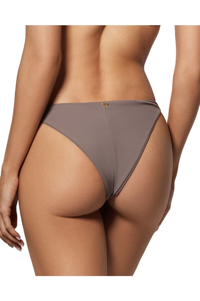 Athletic High Leg Bikini Bottom, Alternate, color, Smoke