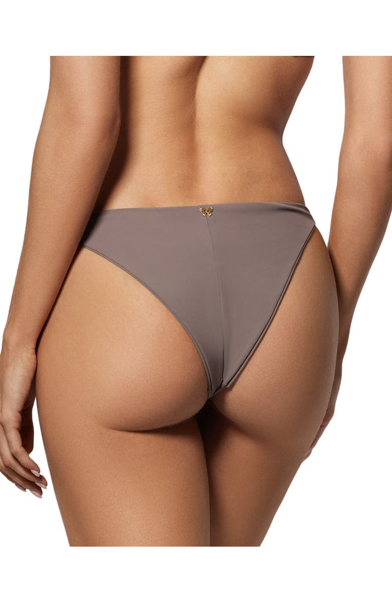 Kiki de Montparnasse Athletic High Leg Bikini Bottom, Alternate, color, Smoke