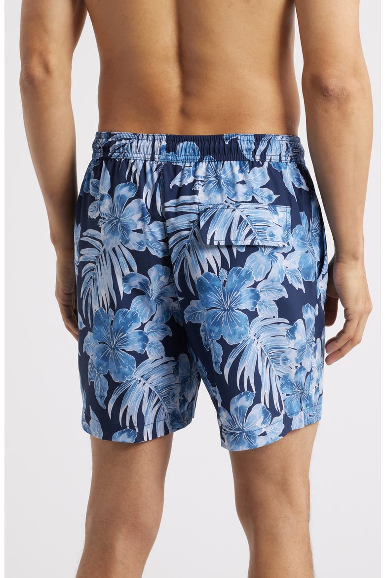 Naples Ravello Blooms Swim Trunks, Alternate, color, ISLAND NAVY