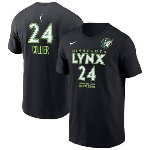 Men's Nike Napheesa Collier Black Minnesota Lynx Rebel Edition Name & Number T-Shirt
