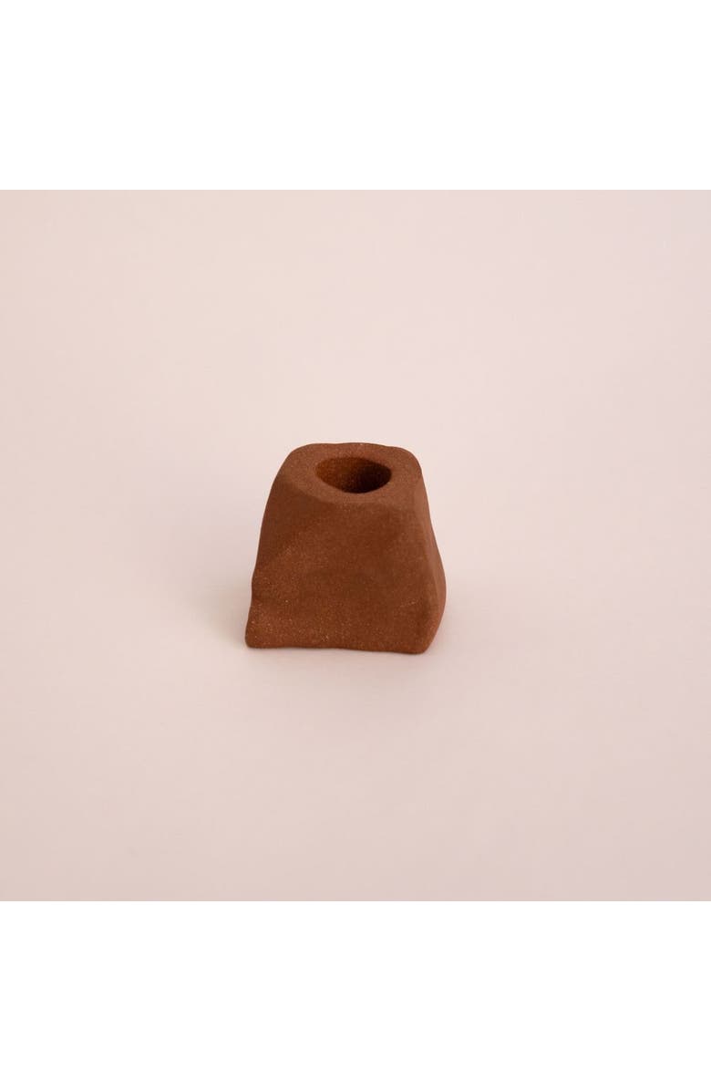 Dune Brooklyn Monolith Candle Holders, Main, color, Burnt Sienna