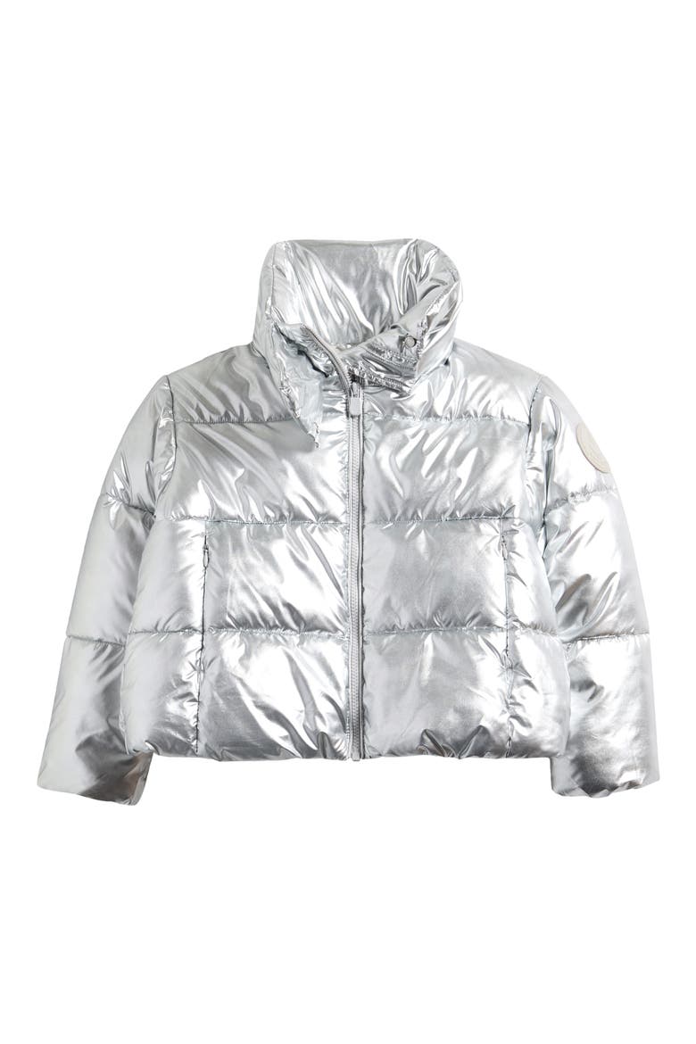 Kids' Dyla Puffer Jacket, Main, color, SILVER