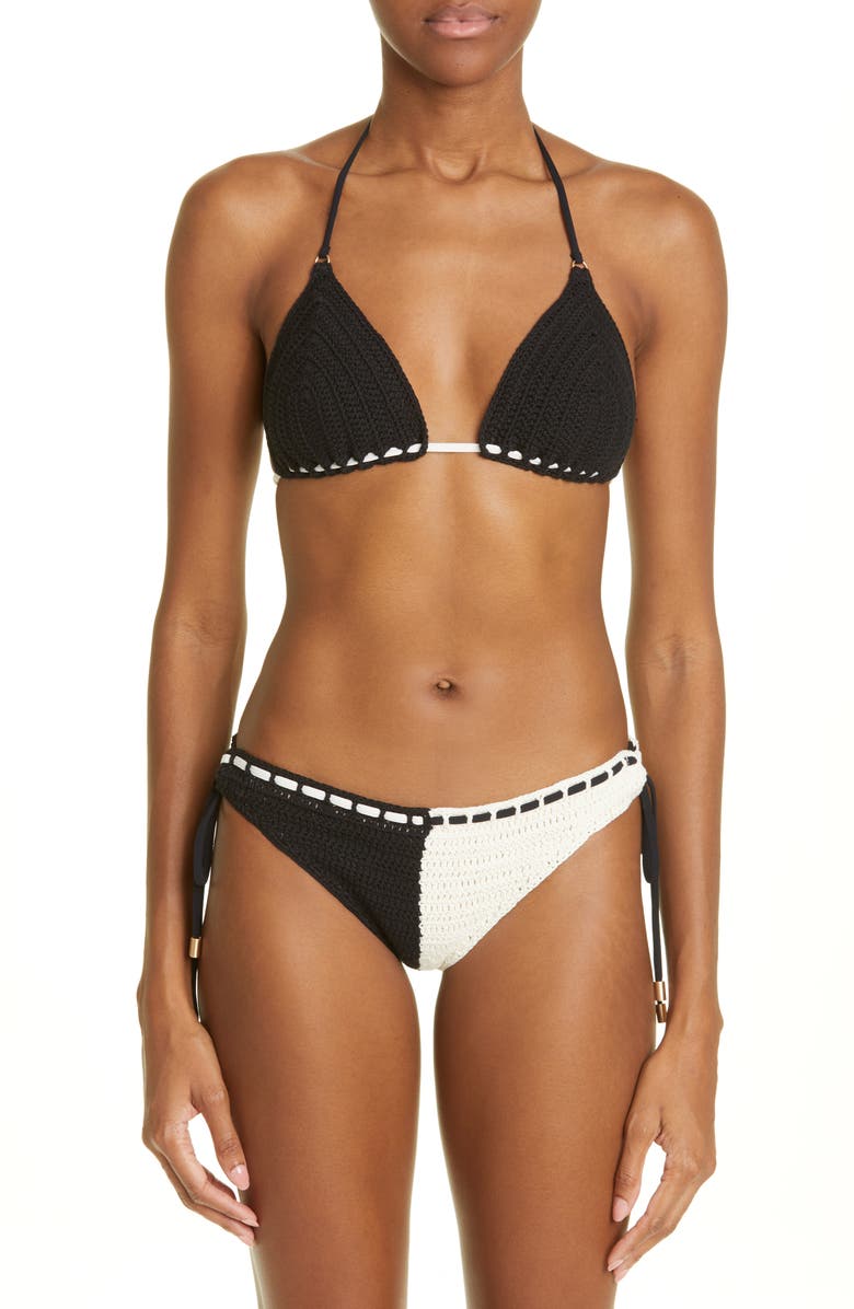 Zimmermann Clover Crochet Two-Piece Swimsuit, Main, color, 