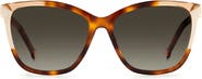 Carolina Herrera 58mm Rectangular Sunglasses
