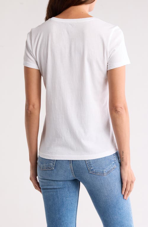 Madewell Whisper V-neck T-shirt In Eyelet White