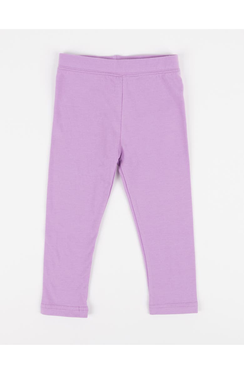 Leveret Girls Cotton Leggings, Solid Colors, Main, color, Purple