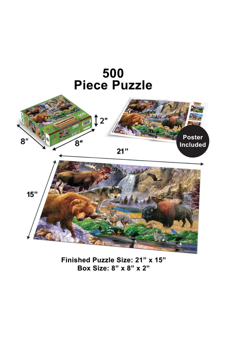 Yellowstone 500 Piece Jigsaw Puzzle, Alternate, color, Multicolor