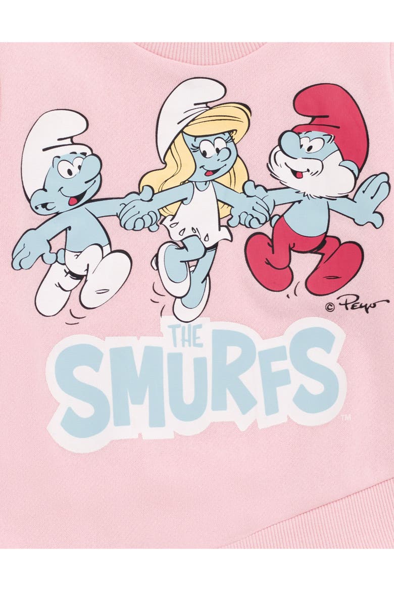 2-Piece Fleece Sweatshirt and Leggings Set, Alternate, color, Pink Smurfette