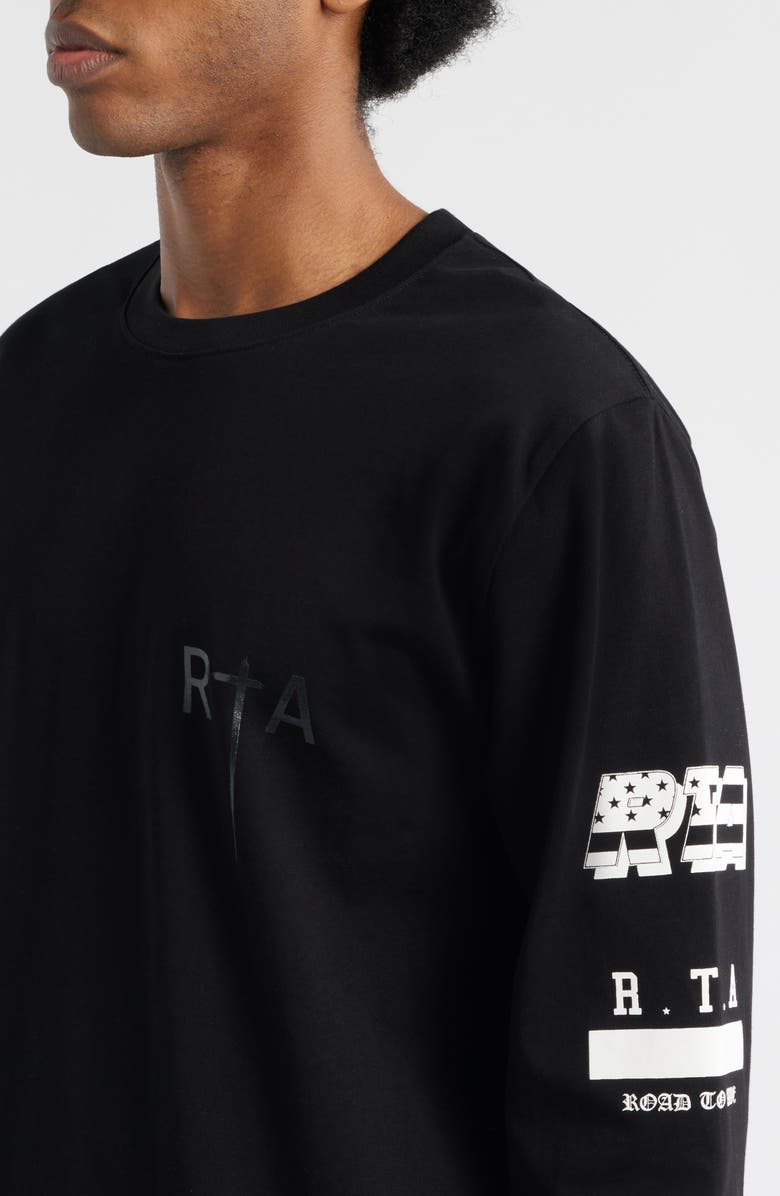 RtA Greatest Hits Long Sleeve Graphic T-Shirt, Alternate, color, Black Greatest Hits