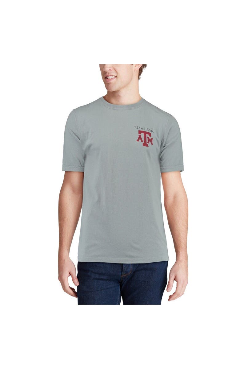 IMAGE ONE Men's Gray Texas A&M Aggies Comfort Colors Campus Scenery T-Shirt, Alternate, color, 
