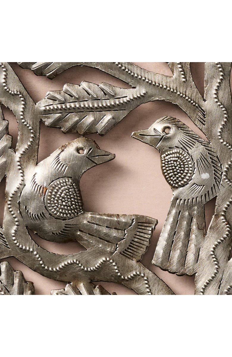 Ten Thousand Villages Zwazo Tree Metal Wall Hanging, Alternate, color, Grey