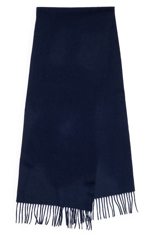 Nordstrom Rack Cashmere Fringe Scarf In Blue