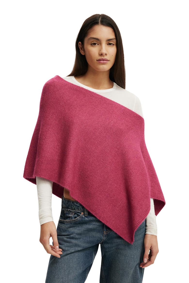 Women's Softest Luxe Poncho, Main, color, Dark Lotus